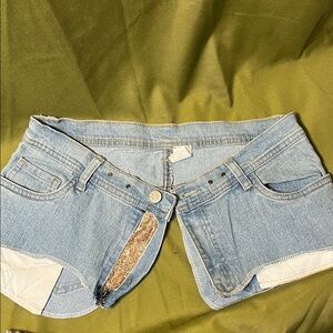 Upcycled Jean Style Corset Belt